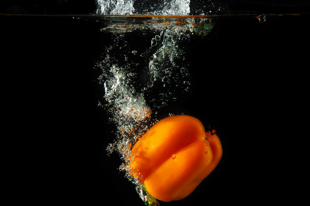 Sweet orange pepper - Fotoğraf, Görsel
