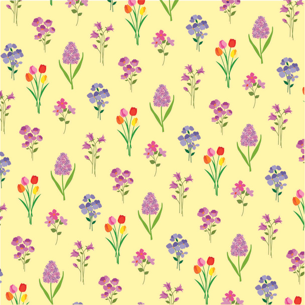 patrón de flores de Pascua
  - Vector, imagen