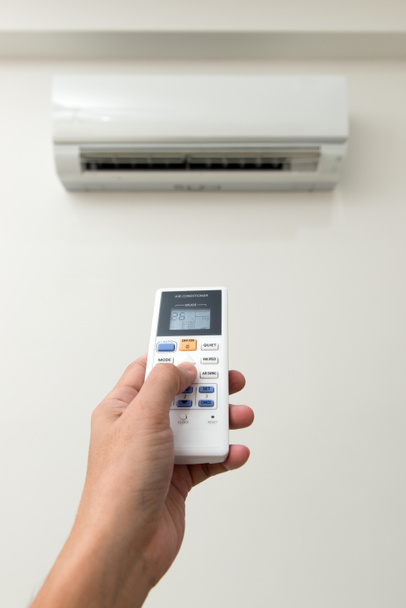 Air conditioner and remote control - Photo, Image