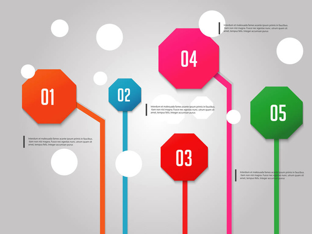 kreative Vektor-Infografiken  - Vektor, Bild