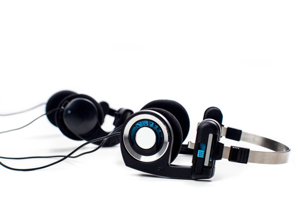 Modern Headphones with wires - Valokuva, kuva
