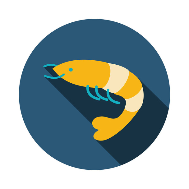Shrimp icon. Prawn vector. Summer. Vacation - Vector, Image