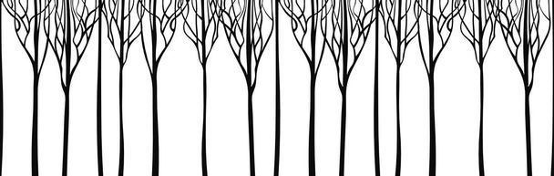 Hintergrund stilisierte Bäume. Vektorillustration. - Vektor, Bild
