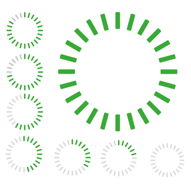 zelené kolo odznak nakládky - Vektor, obrázek