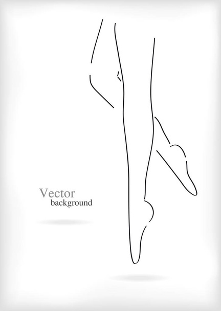 Female legs. Sexually logotype. - Vektör, Görsel