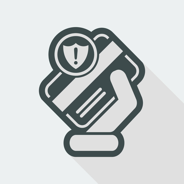 bezpečnostní ikona kreditní karty - Vektor, obrázek