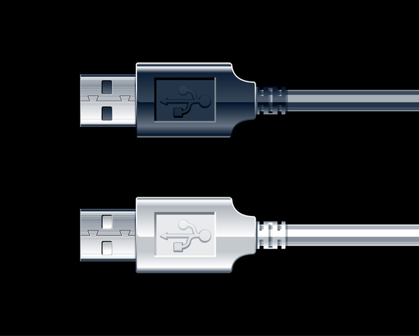 Dois USB
 - Vetor, Imagem