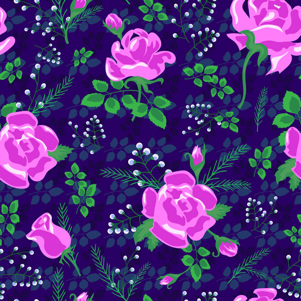 rose pattern new 3-01 - ベクター画像