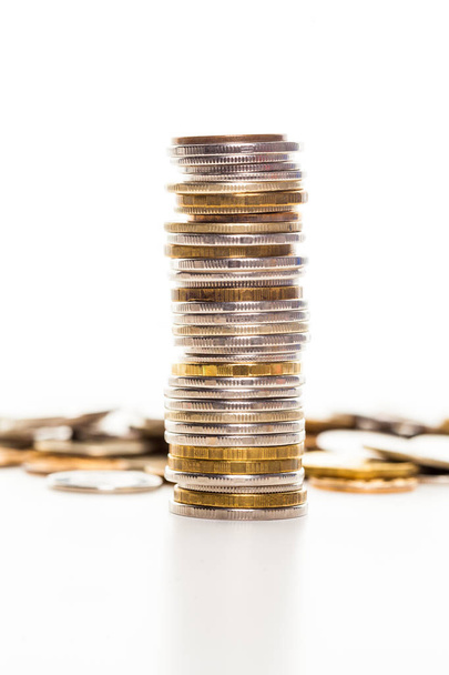 Pile of money coins - Фото, зображення
