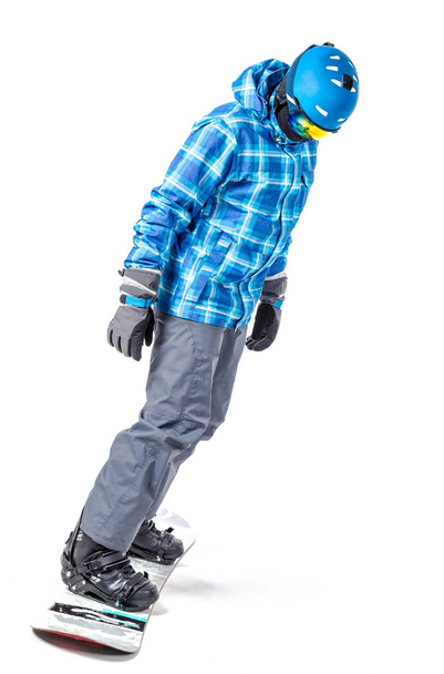 man in sportswear with snowboard - Photo, image