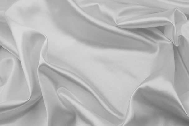 Rippled white silk - Photo, Image