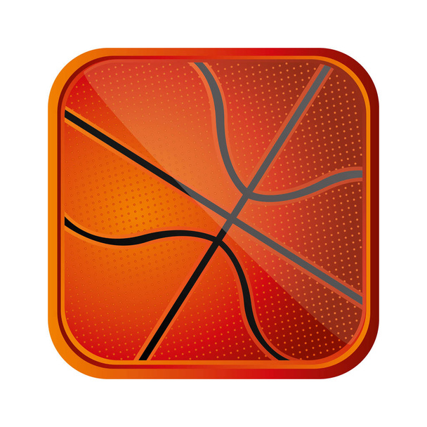 ball basketball background icon - ベクター画像