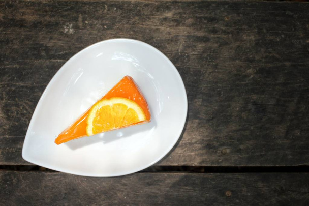 Közelről narancs torta - Fotó, kép