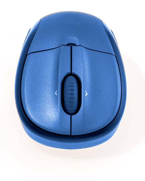 Ratón inalámbrico azul
 - Foto, imagen