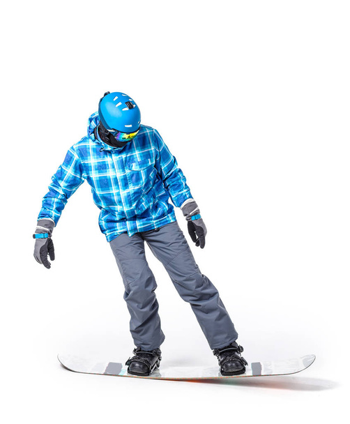 man in sportswear with snowboard - Foto, imagen