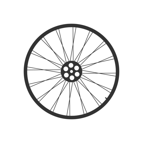 Значок велосипедного колеса
 - Вектор,изображение