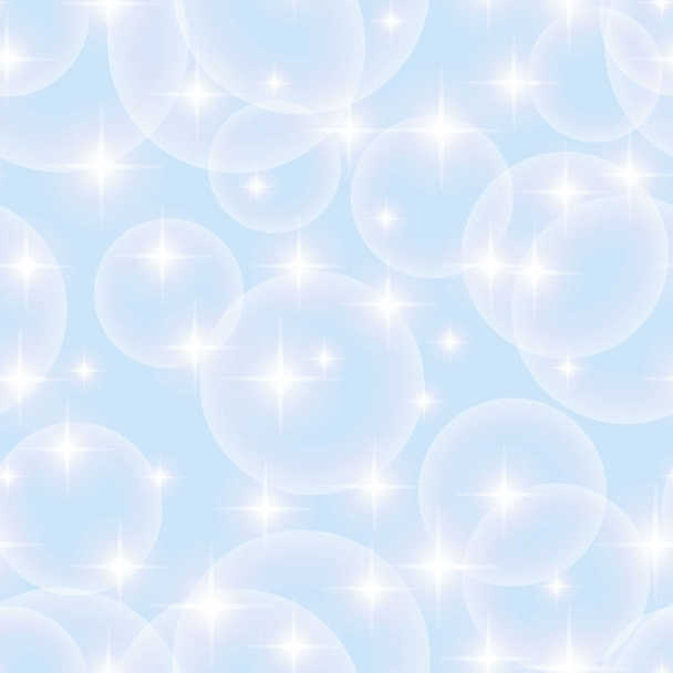 μπλε κουκκίδες χωρίς ραφή στο παρασκήνιο μοτίβο διανυσματικά εικονογράφηση, σχεδιασμός χρήσιμο για σας γραφιστικής. Φωτεινό μπλε αφηρημένα φόντο φυσαλίδες παιδιά - Διάνυσμα, εικόνα