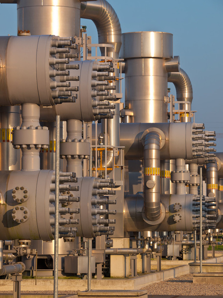 Detail of a natural gas processing plant - Photo, Image