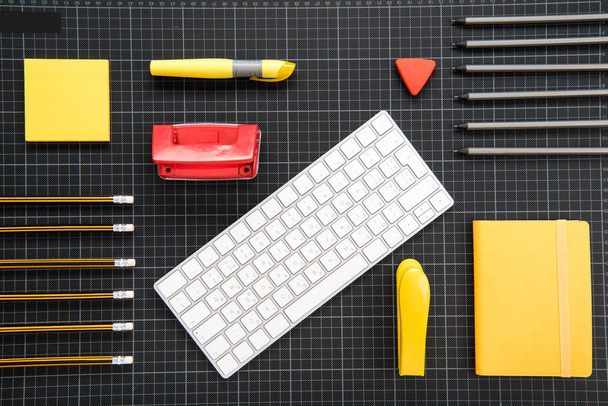 Keyboard and office supplies  - Photo, Image