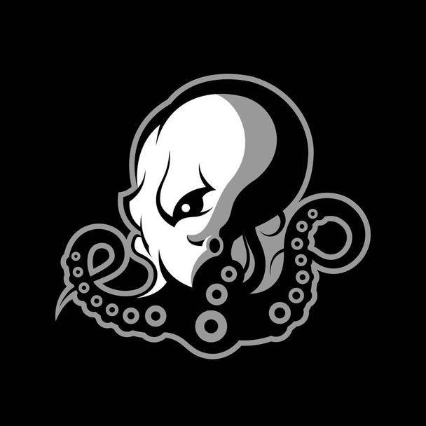 Furioso polvo mono conceito logotipo esporte vetor isolado no fundo escuro
 - Vetor, Imagem