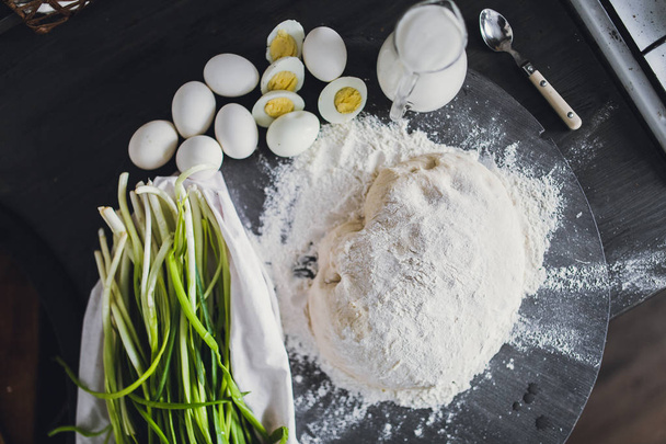 ingredients for making pies - Foto, Imagem
