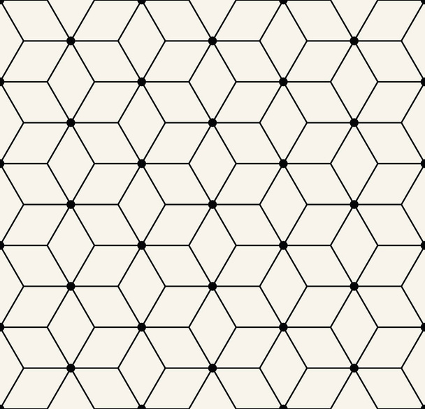 Heilige Geometrie rasterpatroon grafische deco zeshoek - Vector, afbeelding