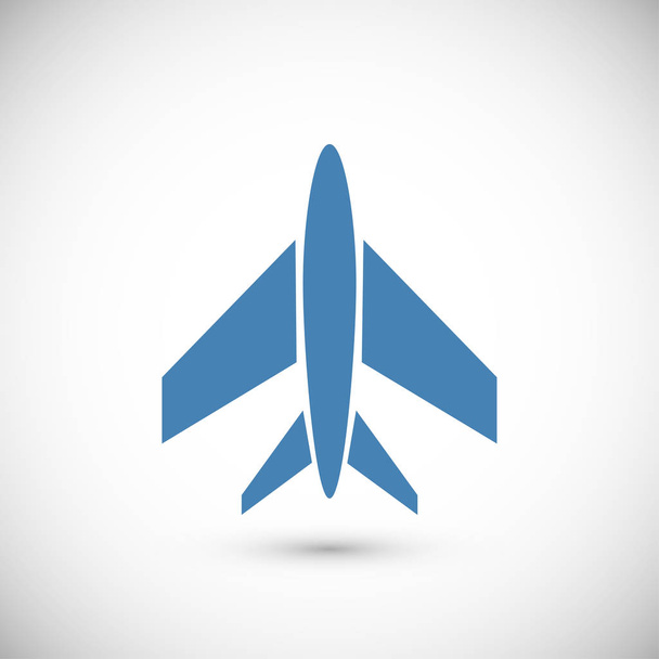plane flat icon - Vector, Imagen
