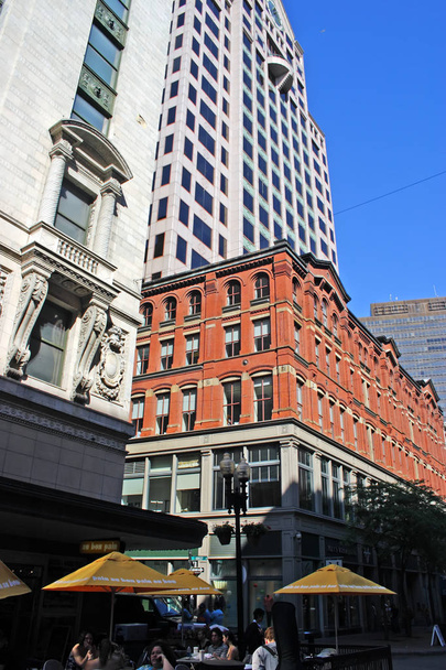 Building and skyline at Boston city center - Foto, Imagem