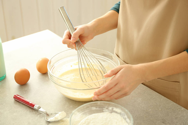 Woman making dough - Photo, image