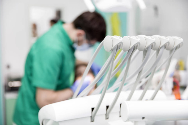 Patient having teeth examined by a dentist  - Φωτογραφία, εικόνα