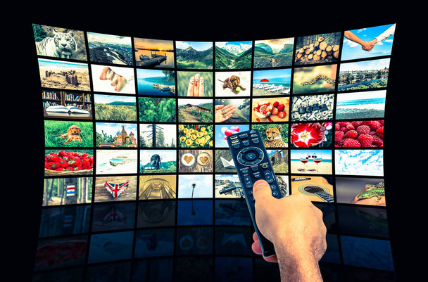 Grand mur vidéo multimédia avec télécommande
 - Photo, image