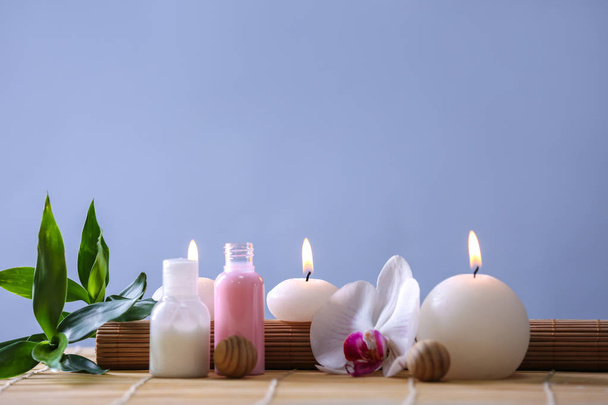 Spa composition with candles - Photo, Image