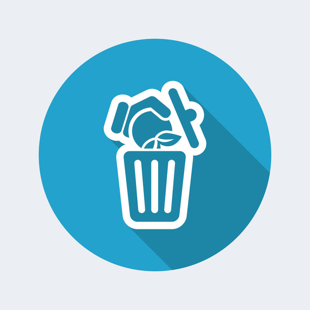 Trash web icon - Vector, Image