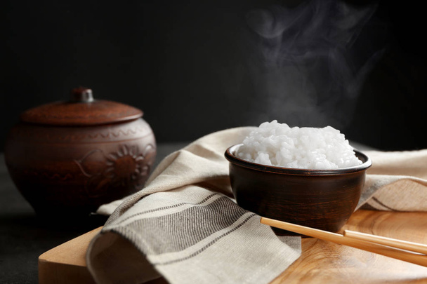 White rice in bowl  - Фото, зображення