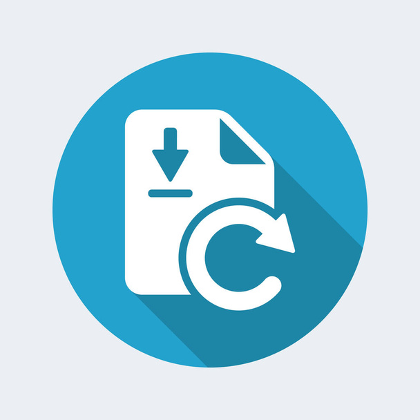 Updates file download icon - Vector, Image