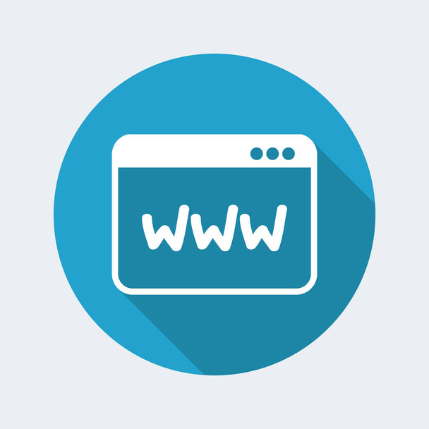 Ikona przeglądarki sieci web - Wektor, obraz