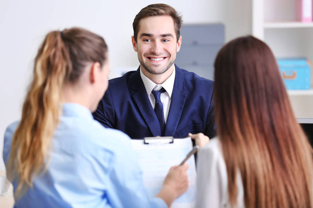 Job applicant having interview in office - Fotó, kép