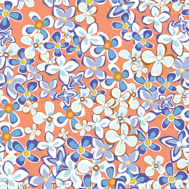 Card with flowers - Vektor, Bild