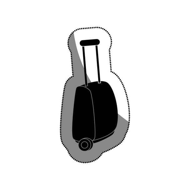 旅行スーツケース分離アイコン - ベクター画像