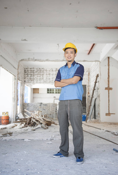 Asian construction worker - Valokuva, kuva