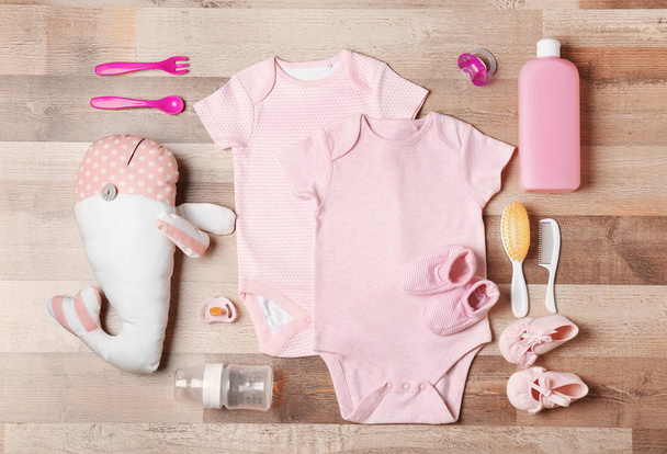 Baby clothes and accessories - Φωτογραφία, εικόνα