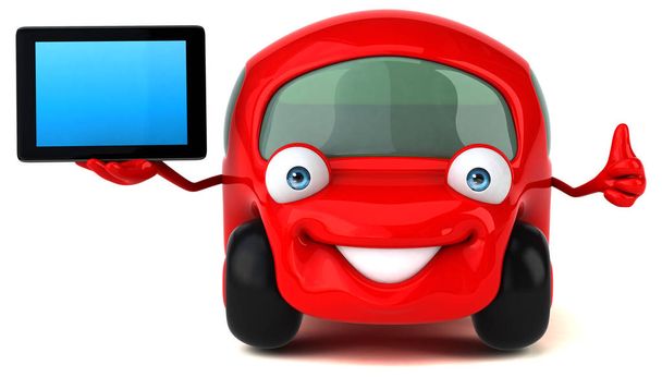 Fun car with tablet - Photo, Image