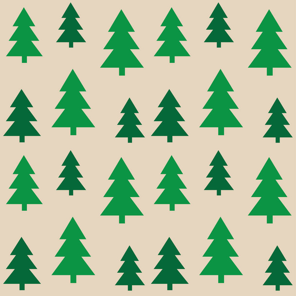 seamless tree pattern - Vector, Image