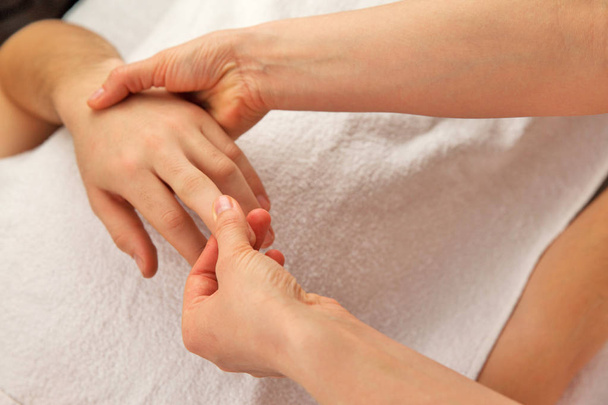 Hand massage in salon - Фото, изображение