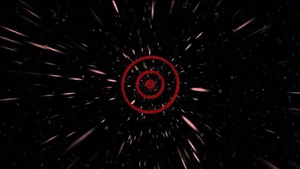 Computer abstrakte kosmische Animation - Filmmaterial, Video