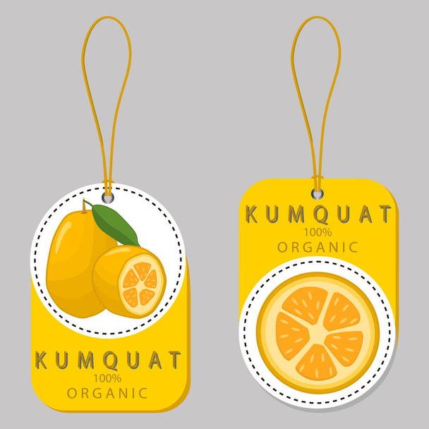 rijp fruit kumquat - Vector, afbeelding