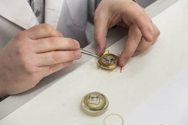 watchmaker, repair of watches, preventing clock, - Photo, Image