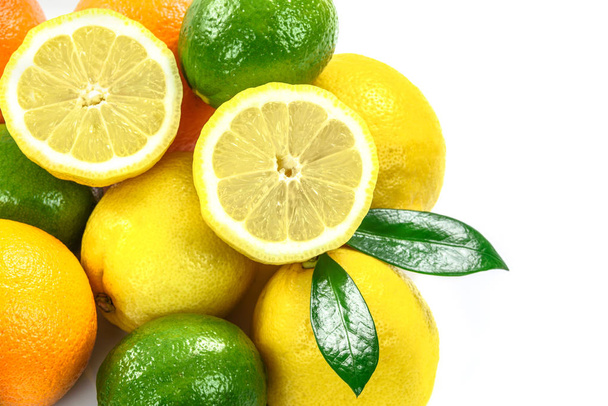 Collection of different citrus fruits - Фото, изображение