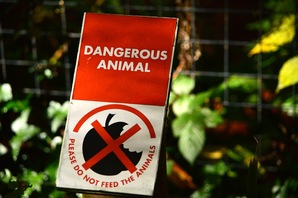 Dangerous Animal Sign - Photo, Image