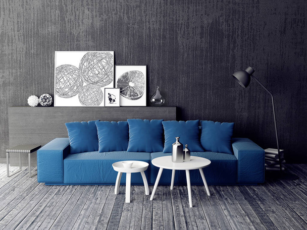 room with nice modern furniture - Photo, Image